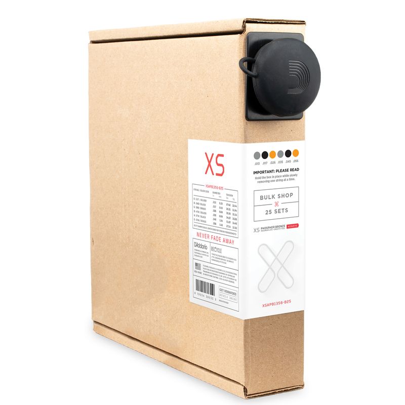 D'Addario XSAPB1356-B25 Bulkpack Western Coated Phosphor Bronze 013 -056 (25-set lösa)