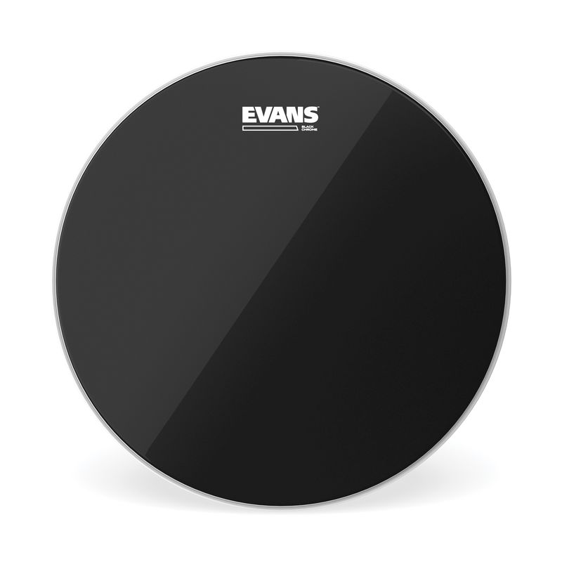 Evans TT10CHR 10'' Pukskinn Black Chrome Clear