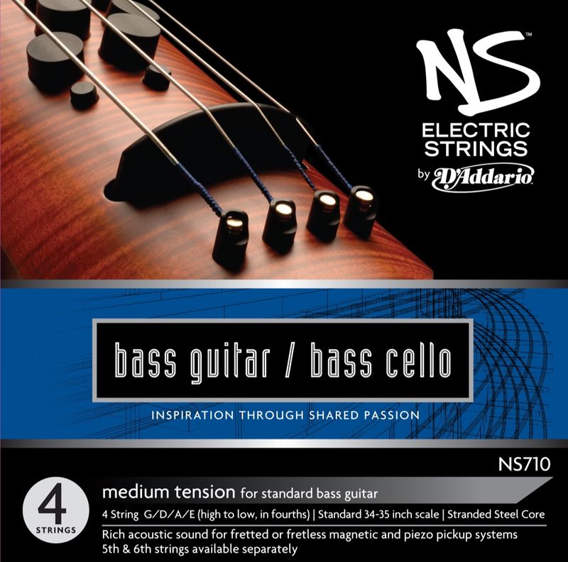 Daddario Orchestral NS710 NS Electric OmniBass Set 34'' /Medium Tension