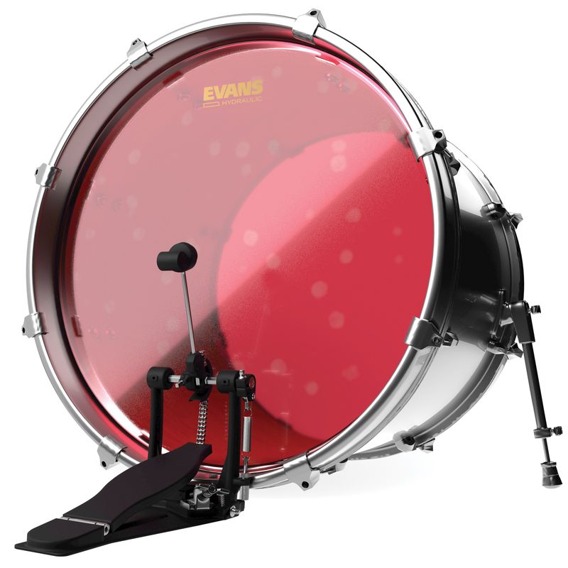 Evans BD20HR 20'' Bastrumskinn Hydraulic Oil Red