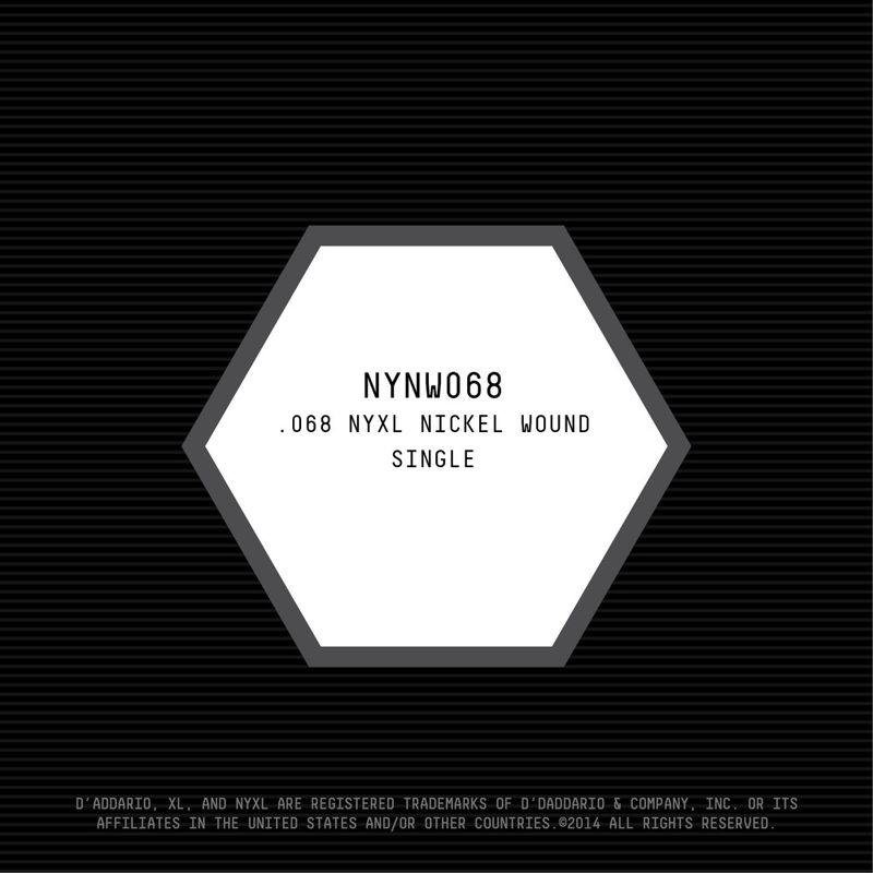 D'Addario NYNW068 Gitarsträng NYXL Nickel Wound 068