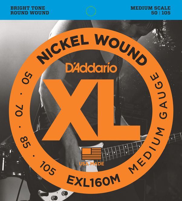 Hovedbilde D'Addario EXL160M Strängset Elbas Nickel Wound ...