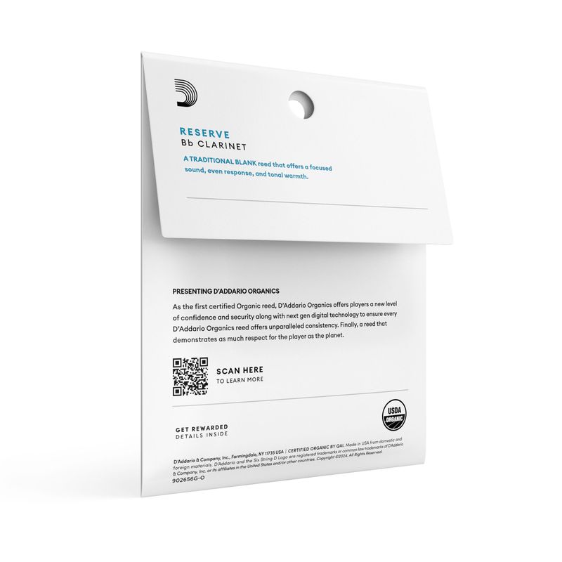 D'Addario ODCR0325 Org. Reserve Bb-klarinett 3-p 2.5