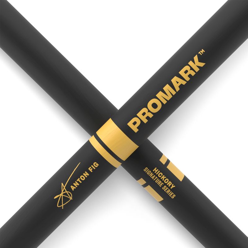 Promark TXAFW-AG Anton Fig ActiveGrip Signature, Hickory, Large Round tip