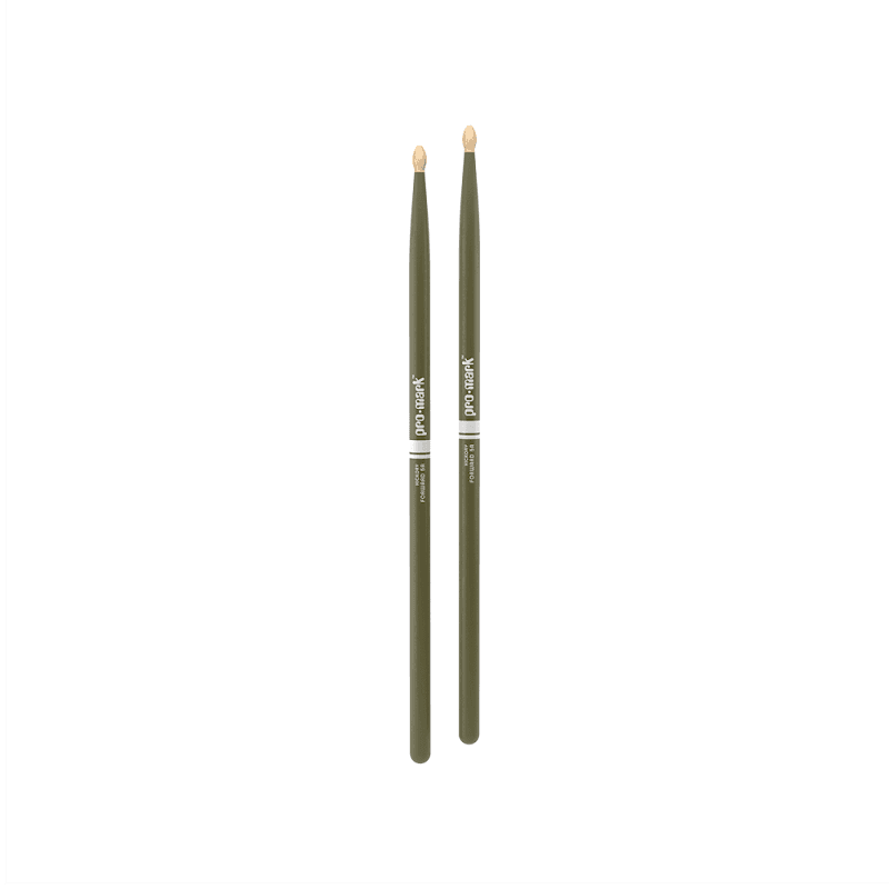 Promark TX5AW-GREEN Classic Painted Forward 5A, Oval tip - Green