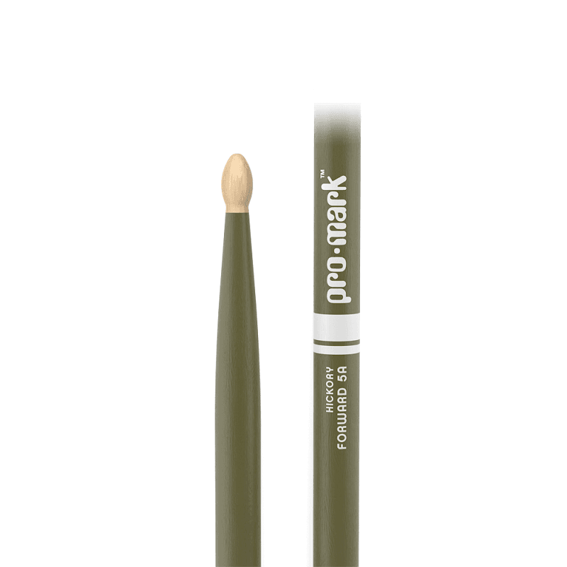 Promark TX5AW-GREEN Classic Painted Forward 5A, Oval tip - Green