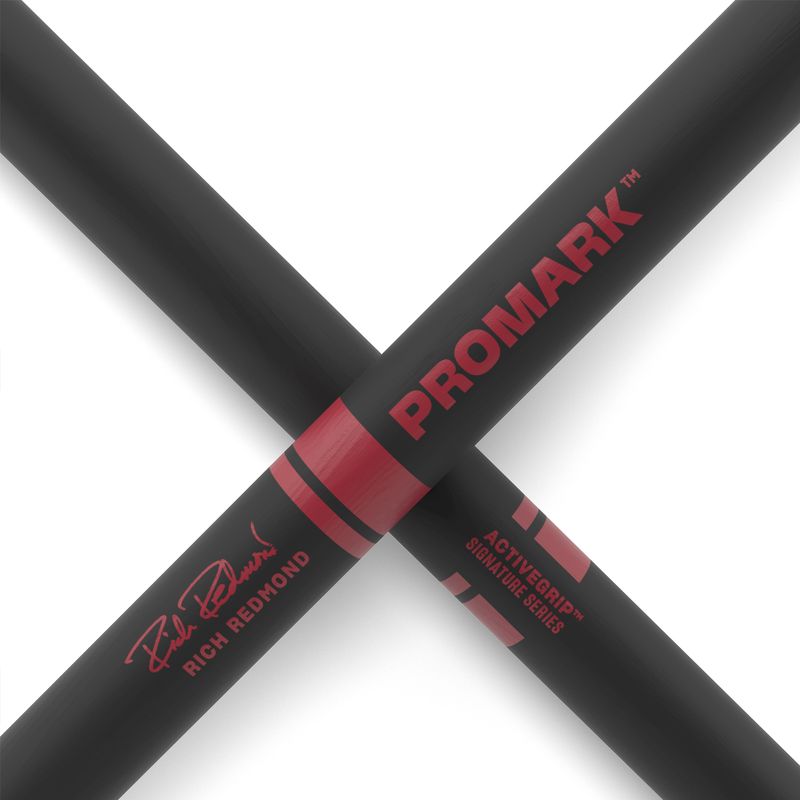 Promark TXRRW-AG Rich Redmond ActiveGrip Signature, Hickory, Oval tip