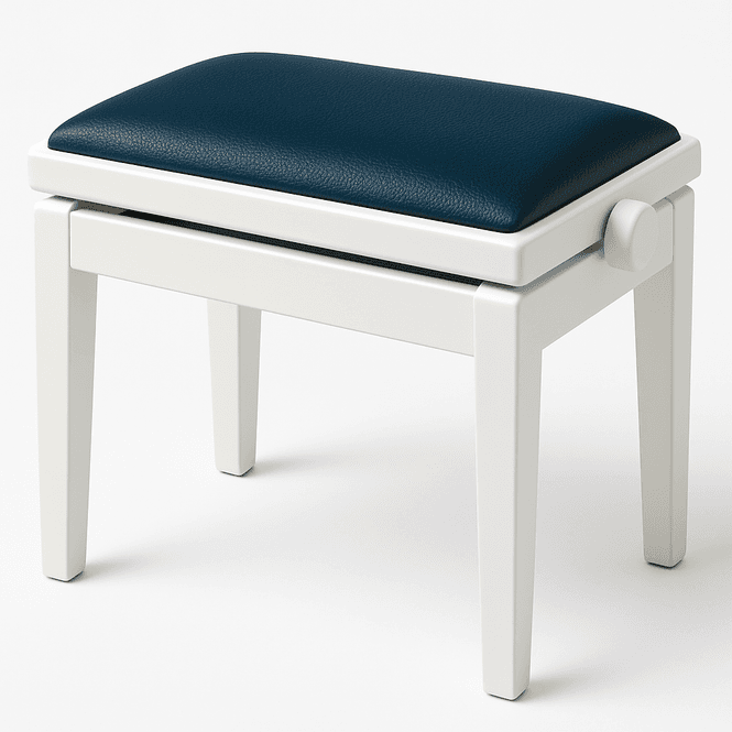 Hovedbilde Hidrau BG1 Regulerbar Pianokrakk Hvit Blank med ...
