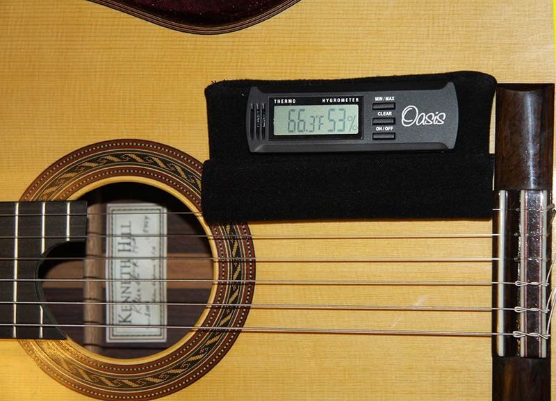 Oasis OH-20 Digital Hygrometer Holder for Guitars