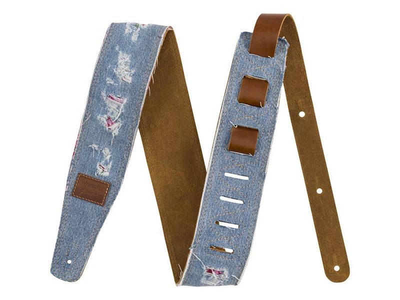 Fender  Wrangler ripped denim strap, indigo