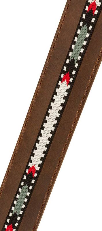 Fender  Paramount acoustic leather strap, brown