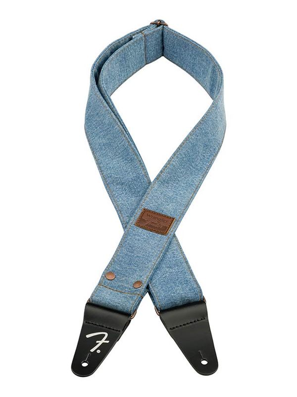 Fender  Wrangler riveted denim strap, light indigo