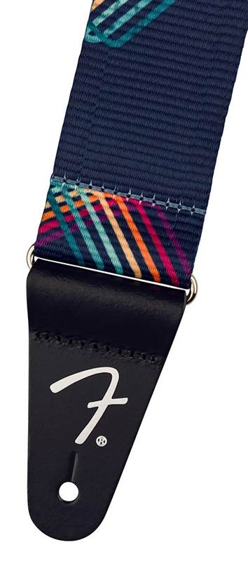 Fender  Retro ribbed poly guitar strap, bolt design