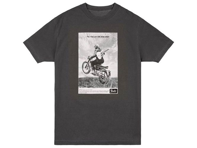 Hovedbilde Fender vintage ad biker tee, graphite, S