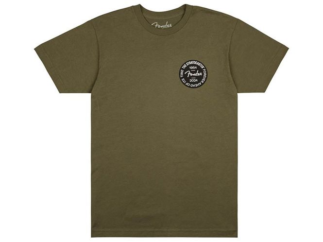 Hovedbilde Fender Stratocaster 70th Anniversary badge tee, olive, M