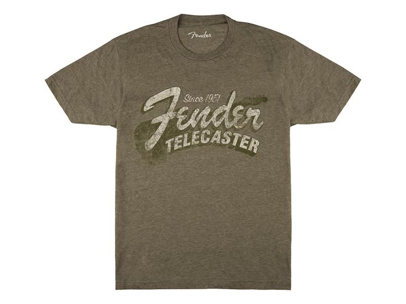 Fender Since 1951 Telecaster t-shirt, military heather green, S