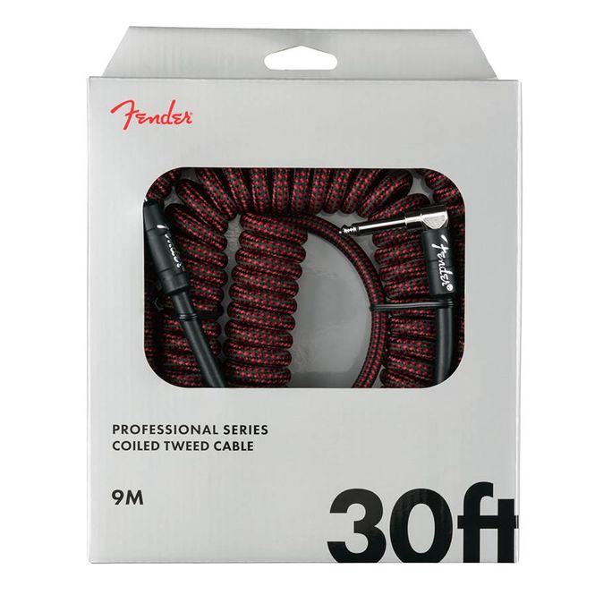 Hovedbilde Fender Professional Coil Cable 30", red tweed