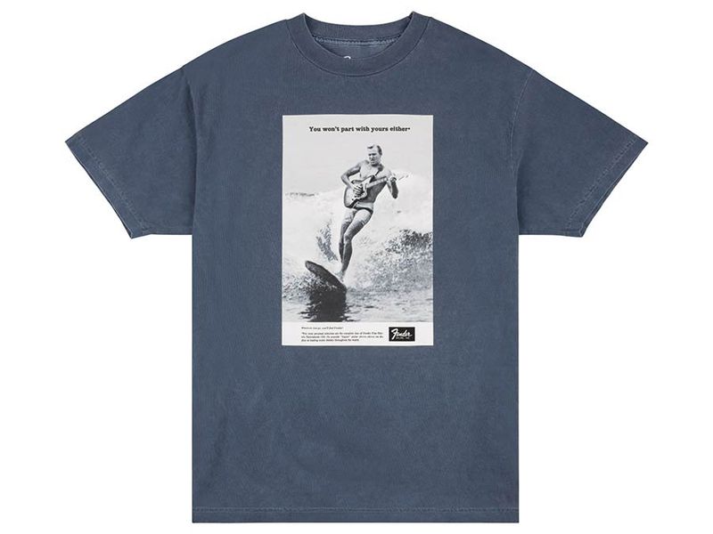 Fender vintage ad surfer tee, ocean, XXL