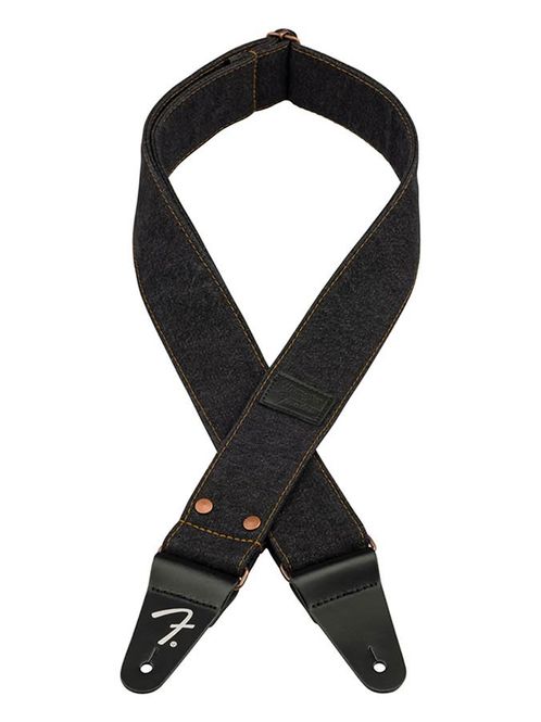 Hovedbilde Fender  Wrangler riveted denim strap, black