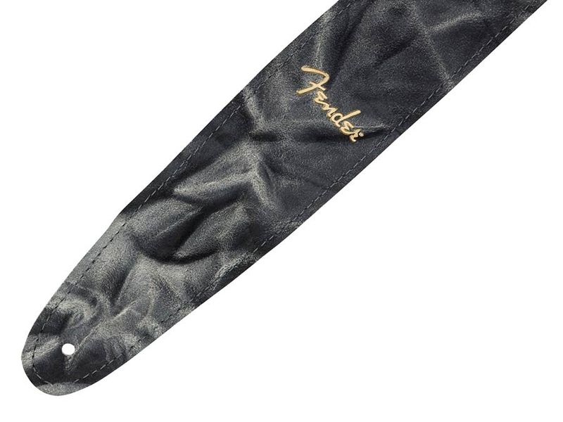 Fender  tie dye leather strap, black