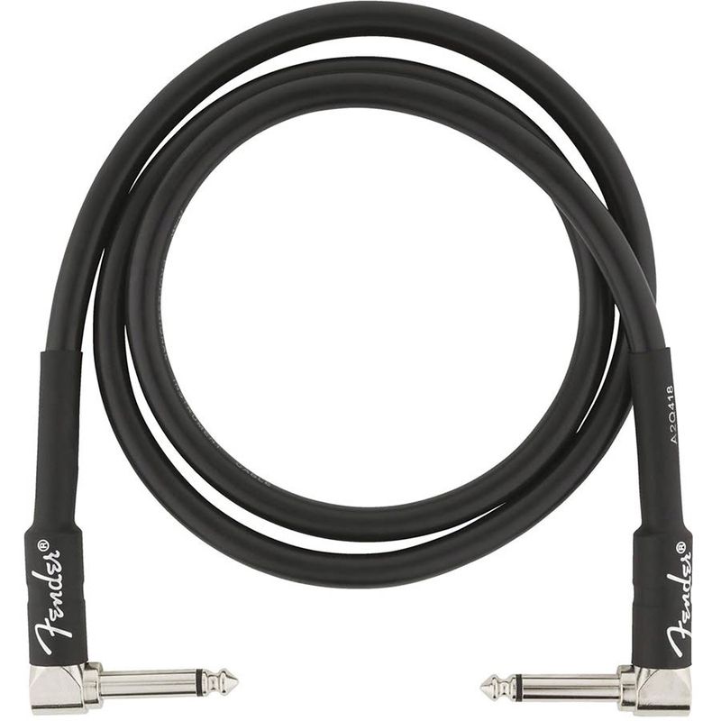 Fender Professional Series Inst.cable, 3ft, 2x angled, black