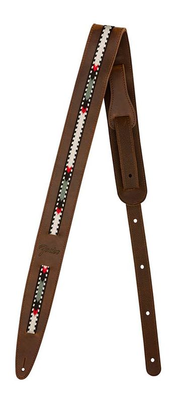 Fender  Paramount acoustic leather strap, brown