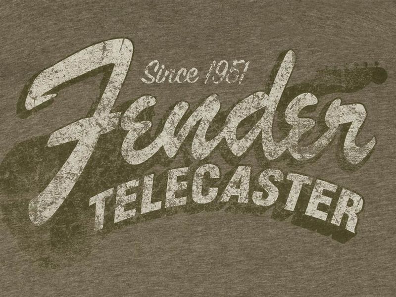 Fender Since 1951 Telecaster t-shirt, military heather green, XL