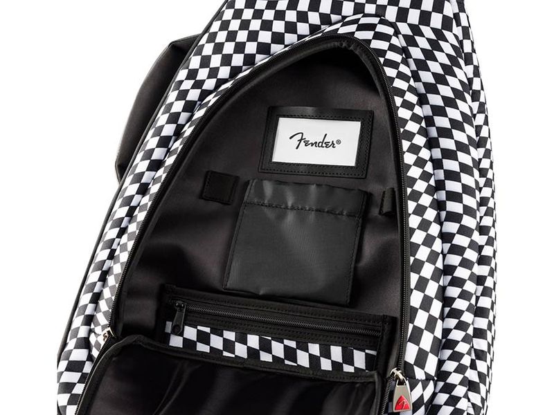 Fender FE620 electric guitar gig bag, checkerboard