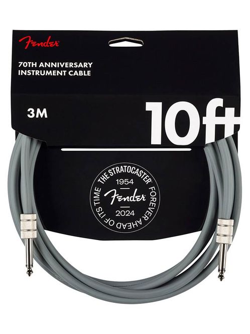 Hovedbilde Fender 10' Anniversary instrument cable, gray, 10'