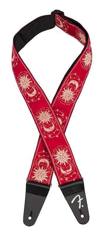 Fender  AM Vintage II woven Git.strap, sun & moon design, dark