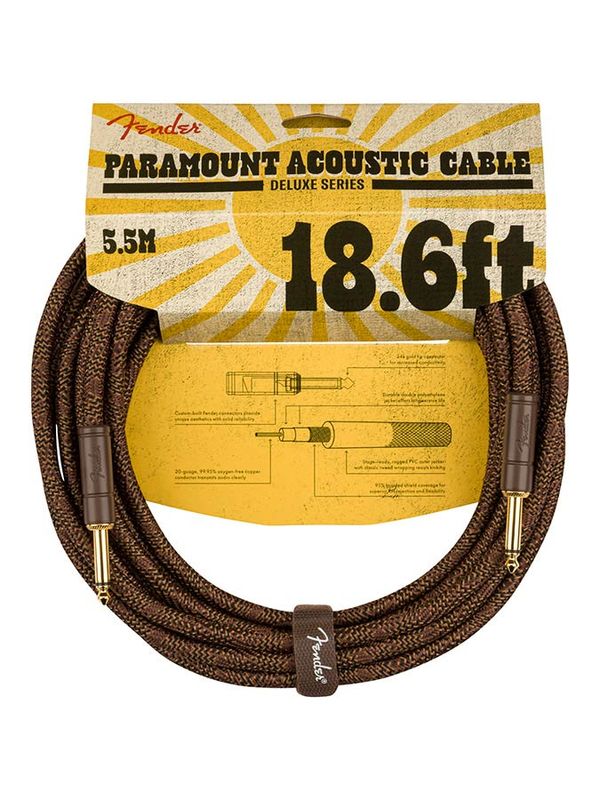Fender  Paramount 18.6' acoustic Inst.cable, brown
