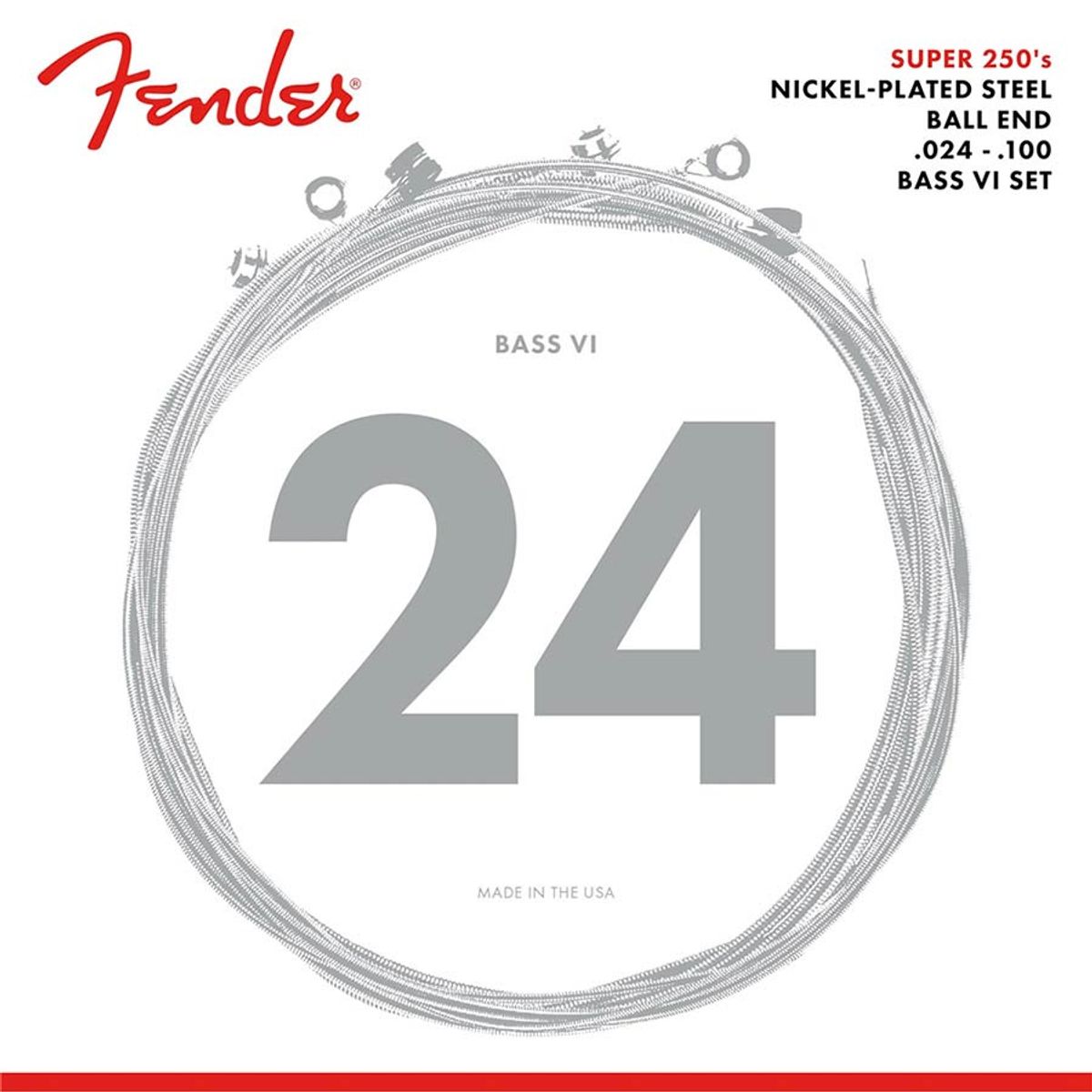Fender 250B6 Super 250s - NPS, ball ends, 024-100