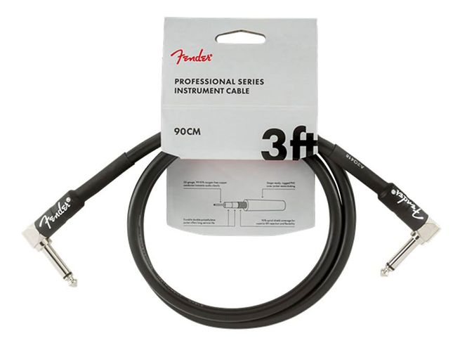 Hovedbilde Fender Professional Series Inst.cable, 3ft, 2x angled, black