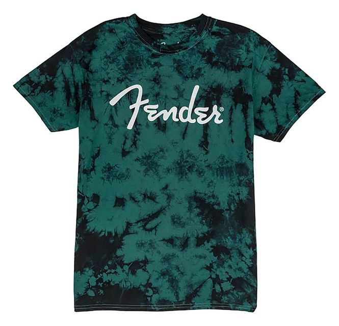 Hovedbilde Fender  T-Shirts tie-dye logo, blue, XXL