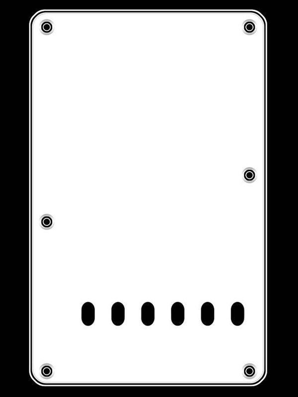 Boston BP-313 Strat Back Plate - White