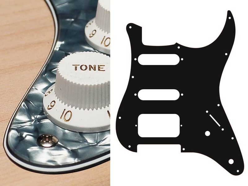 Boston ST-422 Pickguard Strat - Pearl Black