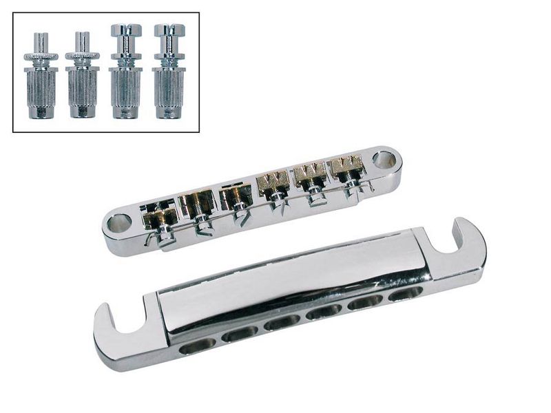 Boston BT-168-C Bridge & Tailpiece Set 12-str - Chrome