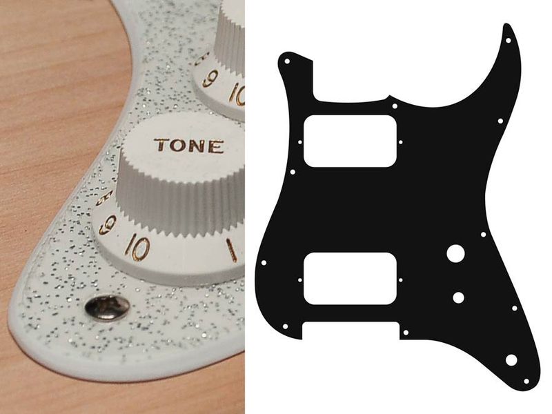 Boston ST-231 Pickguard Strat - Sparkling Silver