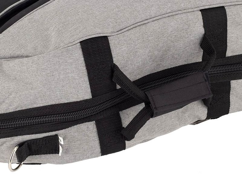 Boston CT-134-GR cello bag 3/4, light grey, 19 mm. padded, 2 straps, various pockets