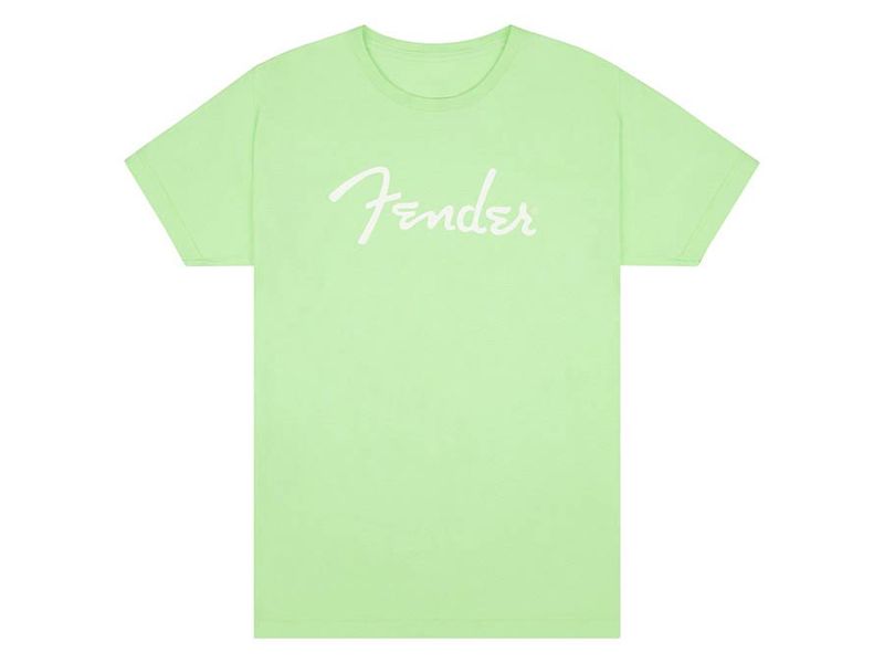 Fender  T-Shirts spaghetti logo, surf green, L