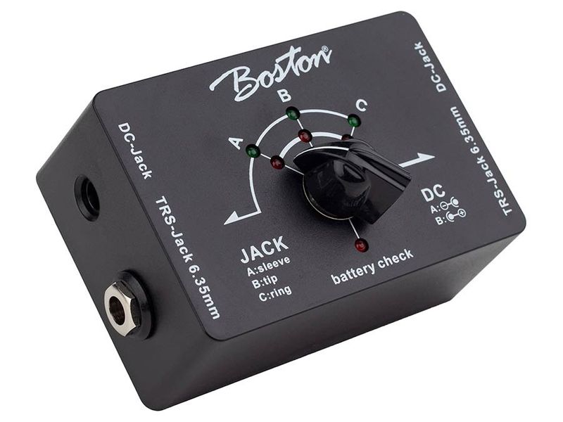 Boston cable tester for 6.3mm jack TRS and DC cables