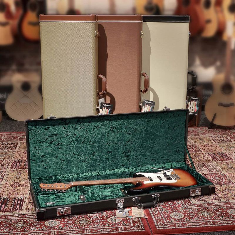 Boston DGC-ST California Series Hardcase Electric Guitar - Brown Tolex