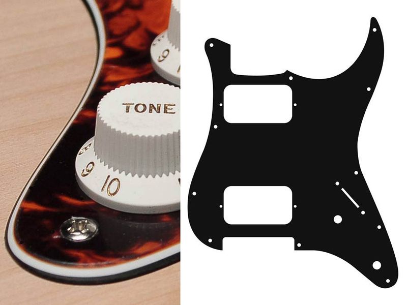Boston ST-332 Pickguard Strat - Marble Orange