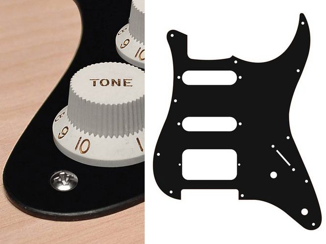 Hovedbilde Boston ST-122 Pickguard Strat - Black Mat