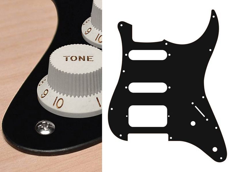Boston ST-122 Pickguard Strat - Black Mat