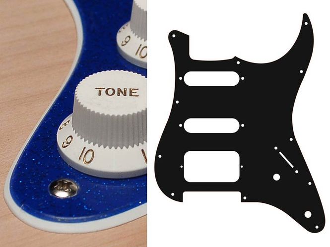 Hovedbilde Boston ST-222 Pickguard Strat - Sparkling Blue