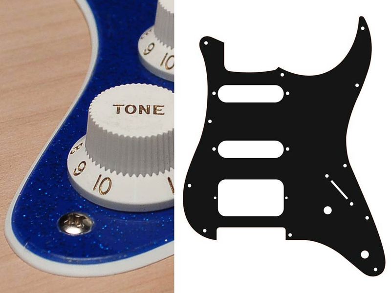 Boston ST-222 Pickguard Strat - Sparkling Blue