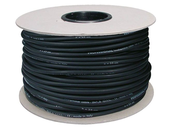 Hovedbilde Boston Speaker Cable 100 m 2x1.5 mm - Black