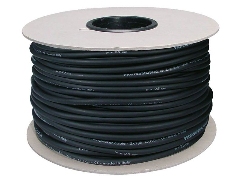 Boston Speaker Cable 100 m 2x1.5 mm - Black