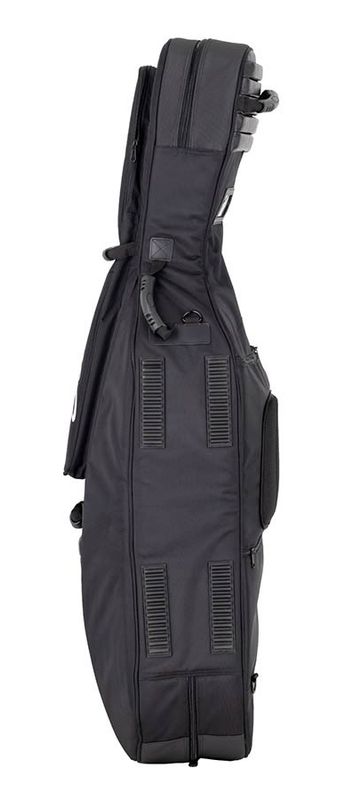 Boston deluxe cello bag 4/4, black 1680D nylon, 25mm polyethylene foam padding with luxe velour interior